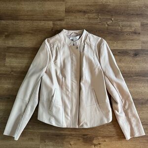 Larry Levine Pink Leather Jacket